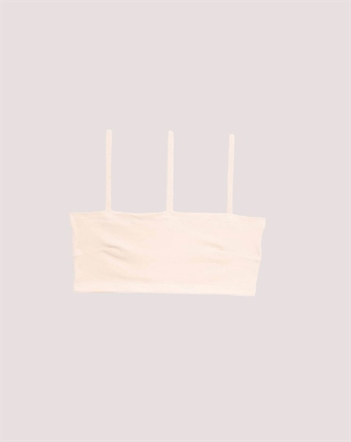BASERANGE NIDA BRA COTTON RIB OFF WHITE